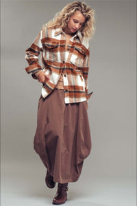 Chestnut Plaid Jacket