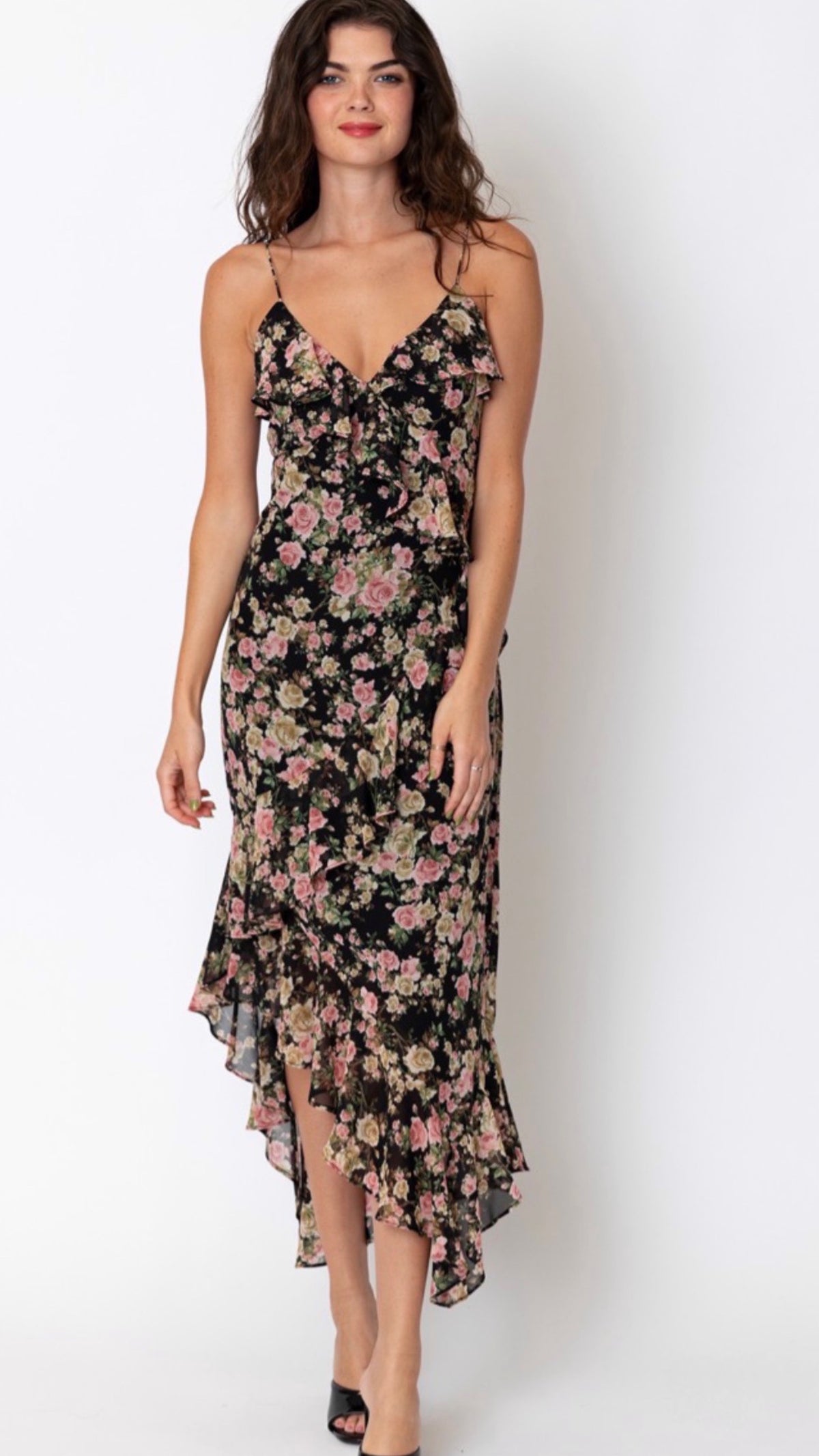 Black Floral Dress