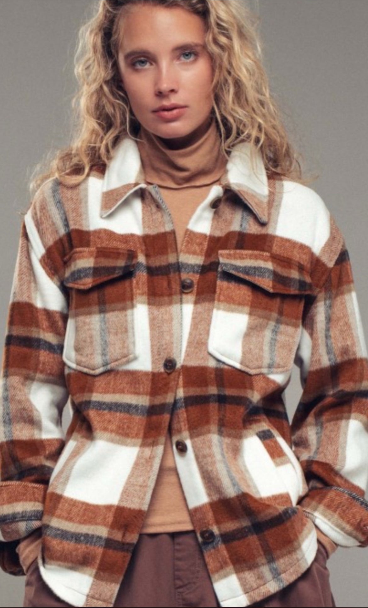 Chestnut Plaid Jacket