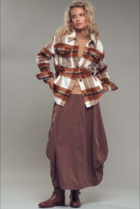 Chestnut Plaid Jacket