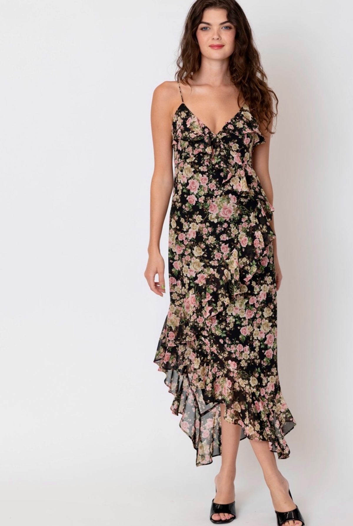 Black Floral Dress