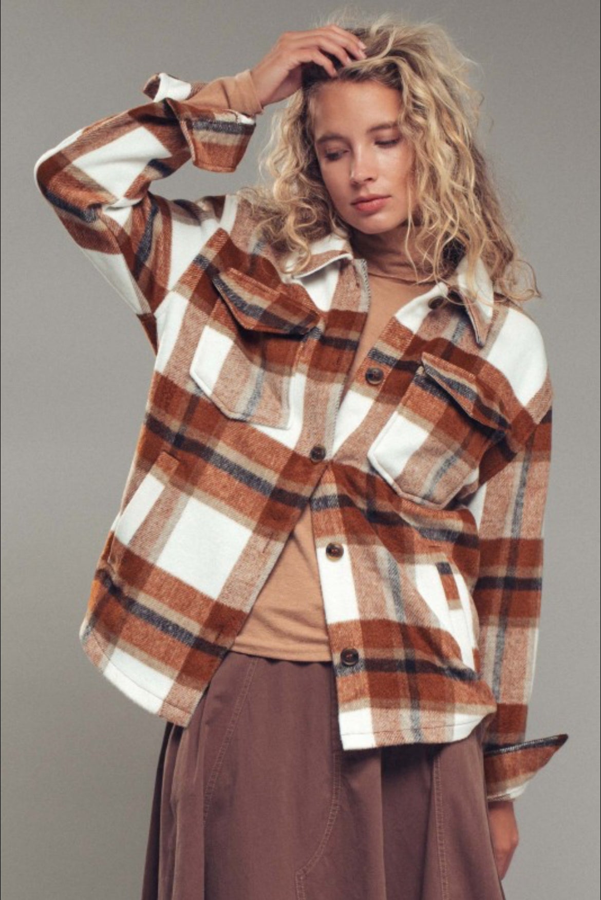 Chestnut Plaid Jacket