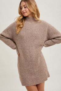 Beige Sweater Dress
