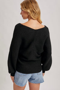 The Effortless Wrap Knit Sweater