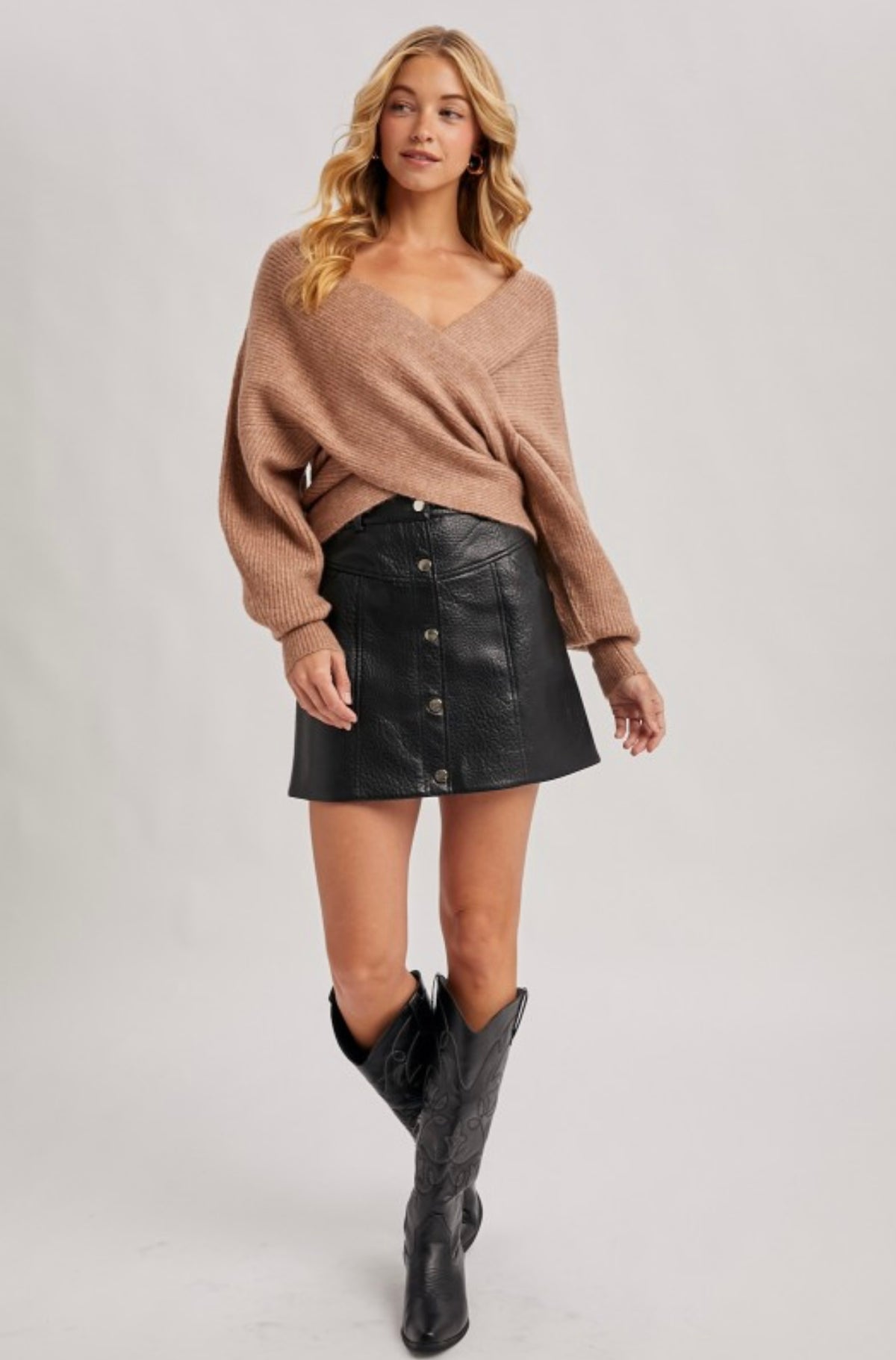 Luxe Crossover Sweater