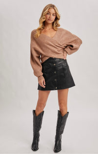 Luxe Crossover Sweater