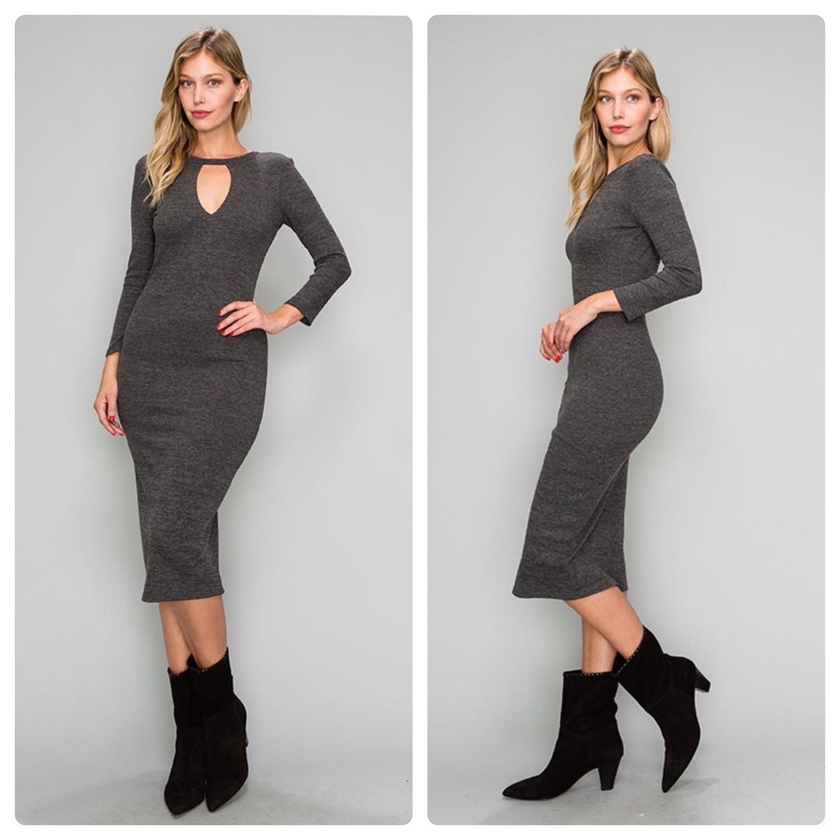 MvF gray sweater dress